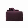 Sofas - Intriguing eggplant Portobello sofa - 3 seats - JOLI JOUR PARIS