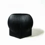 Garden accessories - Oversized Flat Blob Fiberglass Planter 'Black' by Tuleste Factory - TULESTE FACTORY