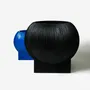 Garden accessories - Oversized Flat Blob Fiberglass Planter 'Black' by Tuleste Factory - TULESTE FACTORY