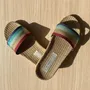Homewear bien-être - LES MAURICETTES de Gigi, claquettes ultra légères lurex - LES MAURICETTES