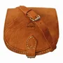 Petite maroquinerie - Petit sac de selle demi-lune en cuir - BERBER LEATHER