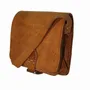 Leather goods - Small square leather saddle bag - BERBER LEATHER
