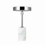 Table lamps - Starlight LED rechargeable table lamp chrome/ white marble - DYBERG LARSEN