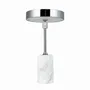 Table lamps - Starlight LED rechargeable table lamp chrome/ white marble - DYBERG LARSEN