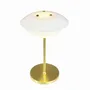 Lampes à poser - Lampe de table DL20 LED Opale/Laiton rechargeable - DYBERG LARSEN