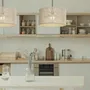 Suspensions - ACAPULCO suspension avec abat-jour en corde en coton 44cm de diamètre - LUXCAMBRA