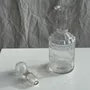 Accessoires à poser - Petit flacon en verre bouchon rond vintage H22,5 - OFFICE OBJETS