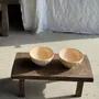 Bowls - 2 large vintage light pink bowls D18 - OFFICE OBJETS