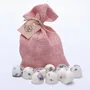 Candles - Scented Natural Wax Melts in Linen Bag of 10 each, Lavender, white bag - BEAUTY SCENTS CANDLES