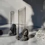 Vases - CATHARSIS, Vase sculptural pour fleurs en verre et pierre - COKI