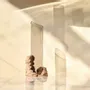 Vases - CATHARSIS, Vase sculptural pour fleurs en verre et pierre - COKI