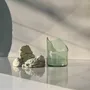 Vases - CATHARSIS, Bol sculptural en verre et pierre, Soft Sage - COKI