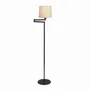 Floor lamps - ATLANTA floor lamp with structure in black or nickel - LUXCAMBRA