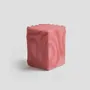 Stools - LL Box in Pink Epoxy Resin, Contemporary Side Table by Facture - TULESTE FACTORY