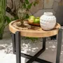 Other tables - The Rain Tree Side Table - Natural Black - BAZAR BIZAR LIVING