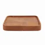 Platter and bowls - The Teak Square Plate - Natural - XS - BAZAR BIZAR LIVING