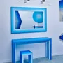 Miroirs - Miroir rectangulaire en résine époxy bleue par Facture - TULESTE FACTORY