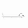 Shelves - Long wall shelf, grey BAUHAUS - NAMUOS