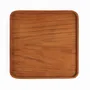 Platter and bowls - The Teak Square Plate - Natural - M - BAZAR BIZAR LIVING