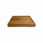 Platter and bowls - The Teak Serving Plate - Natural - BAZAR BIZAR LIVING