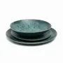 Platter and bowls - The Aqua Dinner Plate - Set of 4 - BAZAR BIZAR LIVING