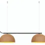 Other office supplies - ABSIS linear suspension with shades in terracotta or varnished white - LUXCAMBRA