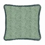 Comforters and pillows - Zebra Green Fringed Cushion - LO DECOR