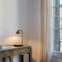 Table lamps - ABSIS table lamp with top and lampshade terracota or white varnished - LUXCAMBRA