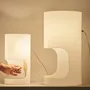 Table lamps - CILINDRE table lamp with ash wood structure - LUXCAMBRA
