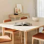 Dining Tables - The Minimalist Modern Cast Table in Oak Wood160cm x 100cm oak - MOR