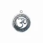 Decorative objects - White aluminium Om gayatri mantra color 12.5cm - ARABESK
