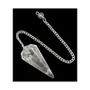 Jewelry - Conical 6-sided Brazilian Rock Crystal Pendulum - ARABESK