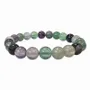 Bracelets - Multicolored Fluorite bracelet beads 8-9mm - ARABESK