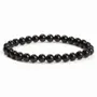 Bracelets - Black Obsidian A pearls bracelet 6mm - ARABESK