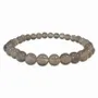 Bracelets - 6mm pearls Grey Agate A bracelet - ARABESK
