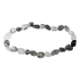 Bracelets - A Tourmaline Rock Crystal Bracelet tumbled stones - ARABESK