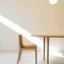 Dining Tables - The Minimalist Modern Cast Table Oval in Ash Wood - MOR