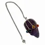 Bijoux - Pendule amethyste brut 7 Chakras - ARABESK