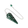 Jewelry - Malachite conical pendulum 6 faces - ARABESK