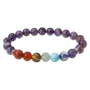 Bracelets - Bracelet Amethyste 7 chakras A perles 8mm - ARABESK