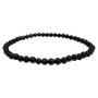 Bracelets - A grade black tourmaline 4mm pearls bracelet - ARABESK