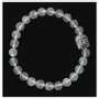 Bracelets - Rock crystal & Buddha 6mm pearls bracelet - ARABESK