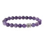 Bracelets - Amethyst & Buddha A 8mm pearls bracelet - ARABESK