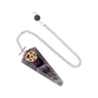 Jewelry - Conical Pentagramm Amethyst pendulum 6 faces - ARABESK