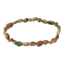 Bracelets - Bracelet Unakite A pierres roulées - ARABESK