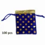 Jewelry - Small blue Satin bag Pack 100 pcs - ARABESK