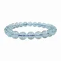 Bracelets - Blue Topaz Bracelet AAA beads 8-9mm - ARABESK