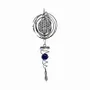 Decorative objects - Wind chime 3D steel flower of life spiral with purple ball 10cm - ARABESK