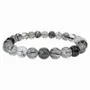 Bracelets - Bracelet Cristal de roche Tourmaline AA perles 7-8mm - ARABESK