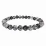 Bracelets - Rock Crystal Bracelet Tourmaline AA beads 5.5-6.5mm - ARABESK
